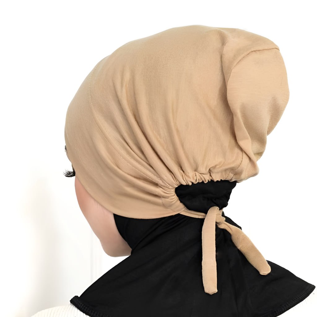 RAUDHAH Anak Tudung Cotton Inner Dewasa Adjustable dengan Getah dan Tali