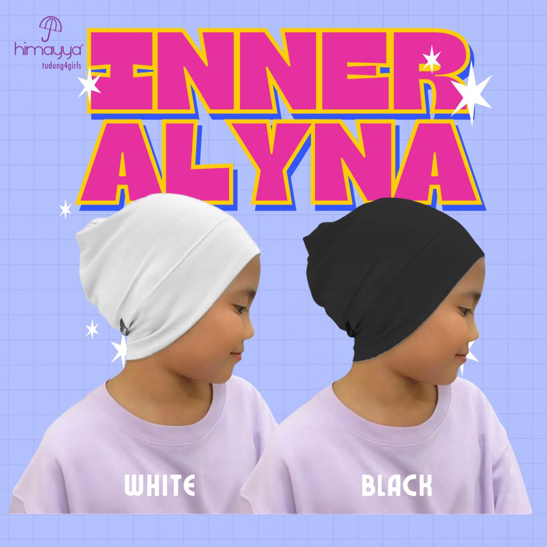 ALYNA Anak Tudung Poly Cotton Inner Himayya Kanak-Kanak