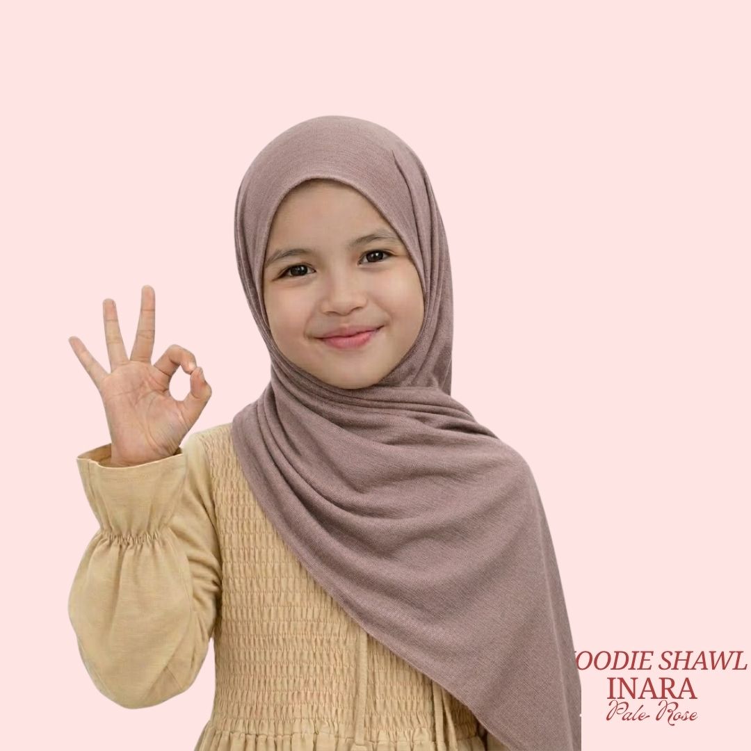 Himayya INARA Hoodie Shawl untuk Kids Kanak-kanak - Image 4