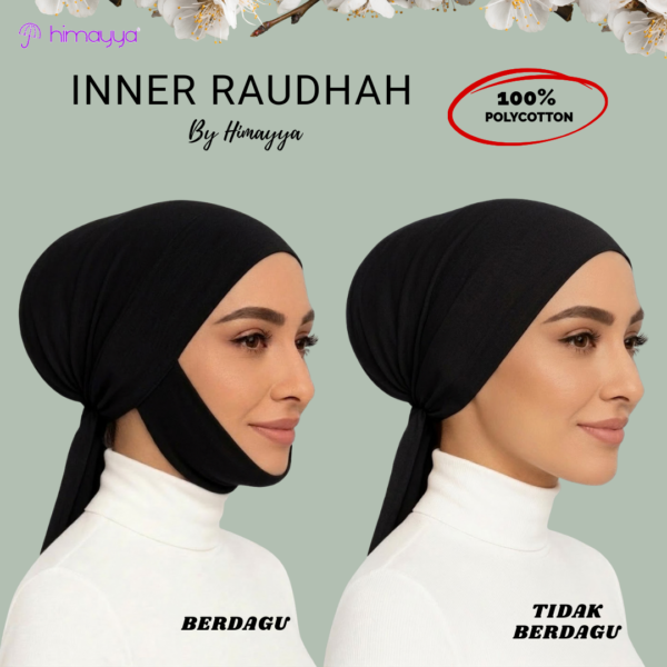 Himayya Anak Tudung POLYCOTTON RAUDHAH Bertali & Berdagu